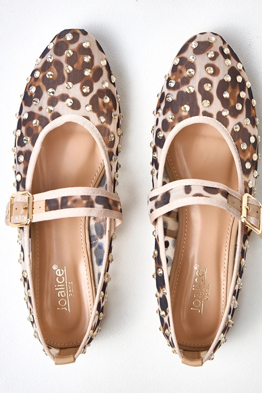 Leopardprint netbalerina's met...