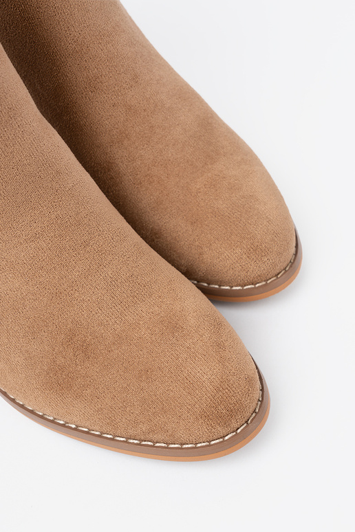 Élégant chaussures À odcieniu brillammentbrunm ze dorém detalem