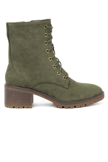 couleur verte Chaussures de femme lacé 2