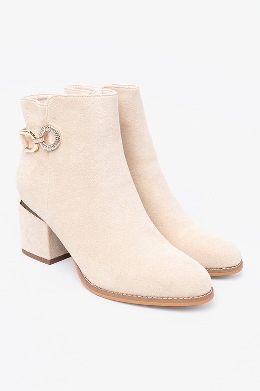 couleur ivoire bottes avec boucle décorative couleur ivoire bottes avec boucle décorative