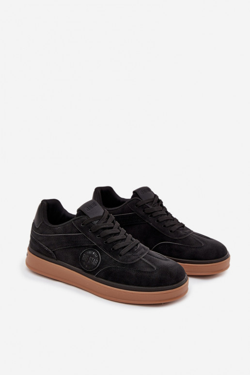 Chaussures modèle baskets Mâle Faible Big Star SS174019 HI-POLY SYSTEM couleur noire