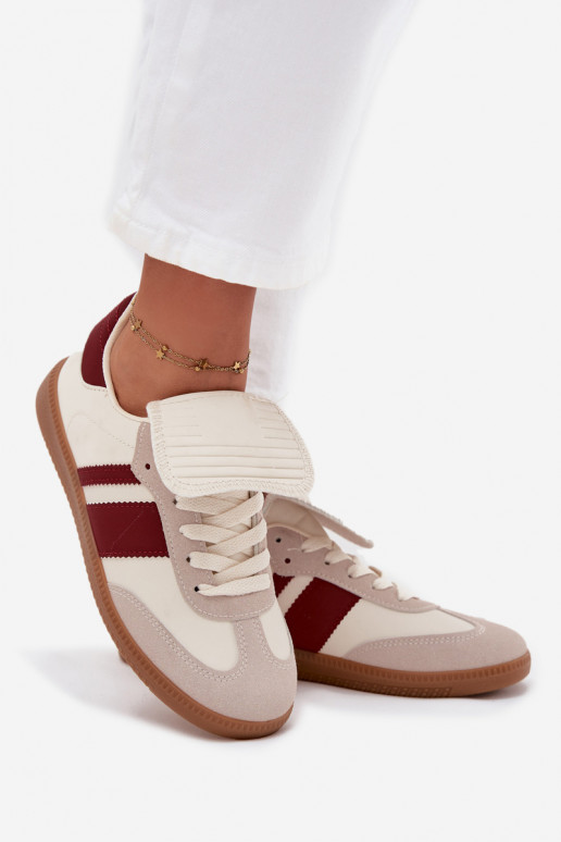 Niedrig Sneakers Stilvollllschuhe FemininINyZuiniętym Językiem Burgund Ardira