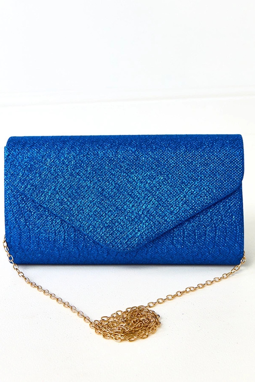 Petit sac en forme d'enveloppe bleu...