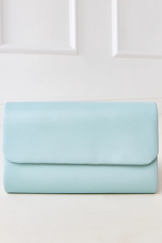 Blaue Clutch-Tasche Crock