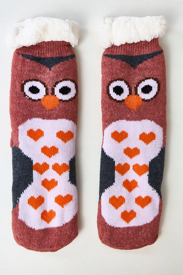 Chaussettes roses avec un...