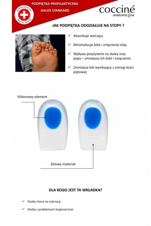 COCCINE GALOS Fersensocken Ermöglicht OstrogiŻelu
