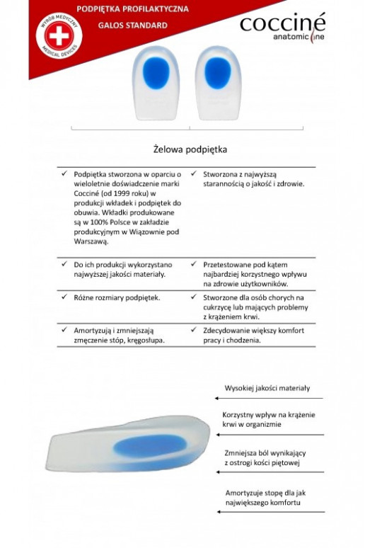 COCCINE GALOS Hak sokken Op OstrogiŻelu