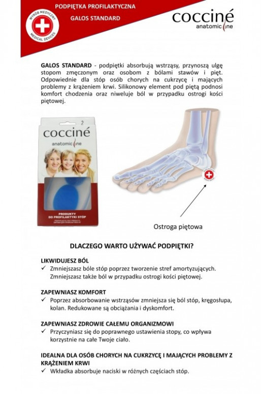 COCCINE GALOS Fersensocken Ermöglicht OstrogiŻelu