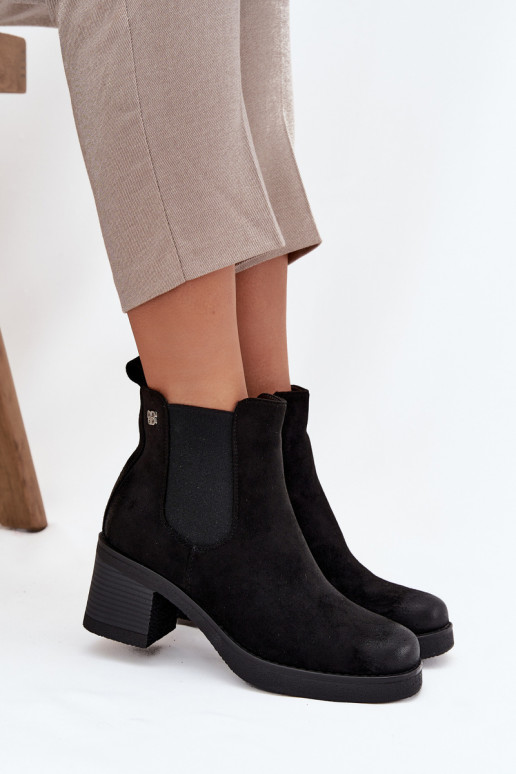 bottes élégantes Féminin avec des talons réchauffer couleur noire Zelia bottes élégantes Féminin avec des talons réchauffer couleur noire Zelia