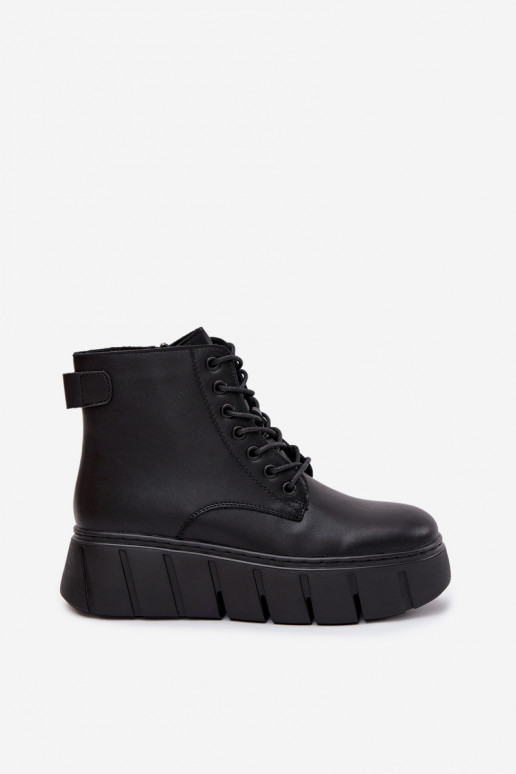Peau réchauffer Bottes pour femmes avec une plateforme Vinceza 66803 couleur noire Peau réchauffer Bottes pour femmes avec une plateforme Vinceza 66803 couleur noire