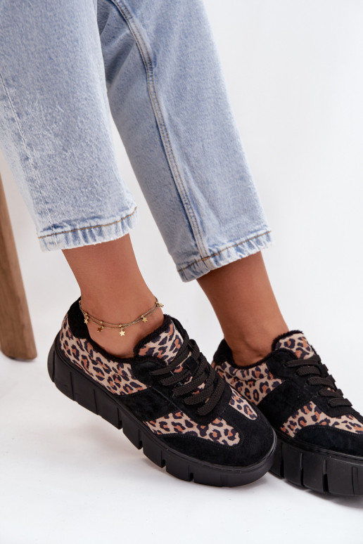 van suède opInarmen Sneakers model schoenen Dames met platform Vinceza 66841 met luipaardbontpatronen zInart van suède opInarmen Sneakers model schoenen Dames met platform Vinceza 66841 met luipaardbontpatronen zInart