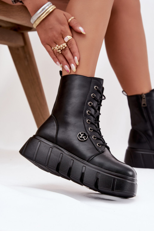 Enkellaarsjes voor Inerknemers Dames met platform opInarmen Vinceza 58588 zInart