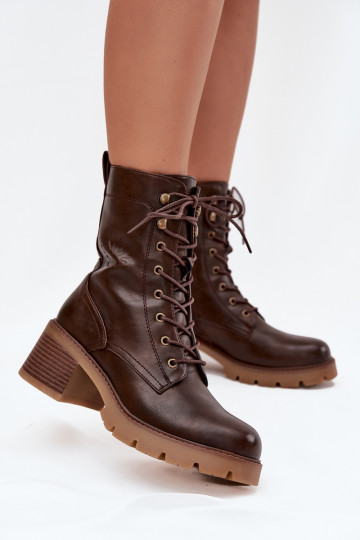 Bottines de travail Féminin Klocke réchauffer Vinceza 89136 marron