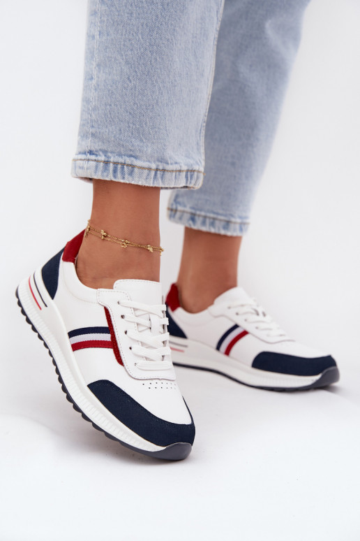 sportschoenen Leer Dames INit-donkerblauIn Lorvessa