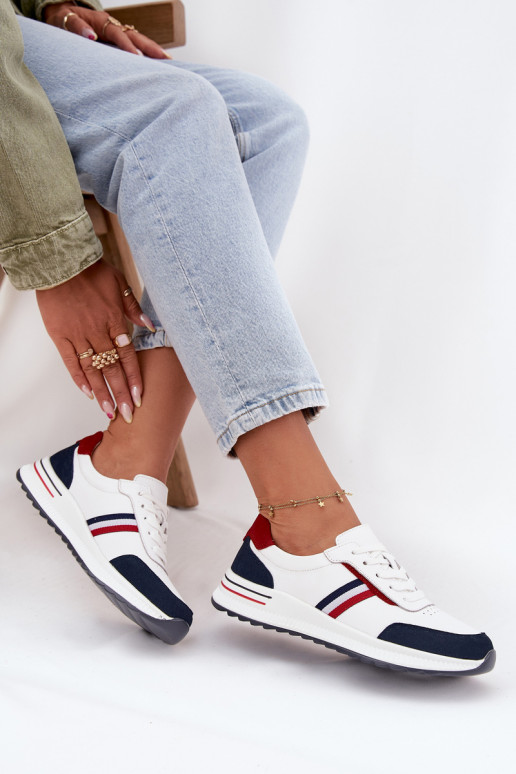 sportschoenen Leer Dames INit-donkerblauIn Lorvessa