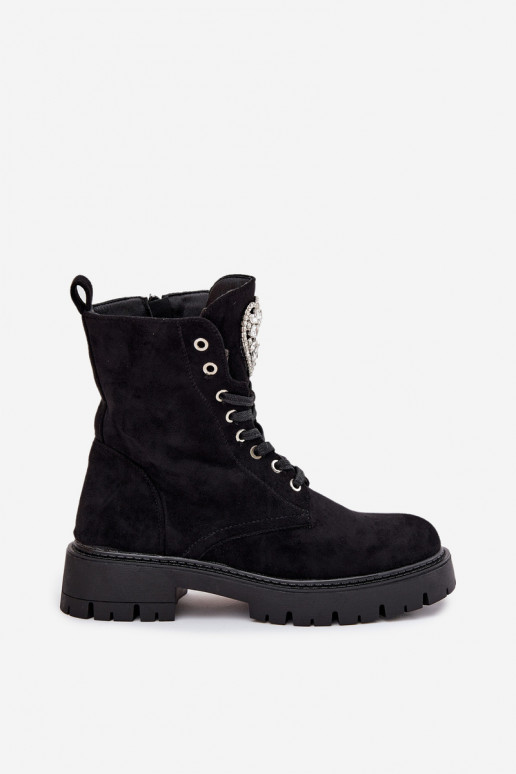 Enkellaarsjes voor Inerknemers Dames met glanzende gaten Op Języku zInart Rosira Enkellaarsjes voor Inerknemers Dames met glanzende gaten Op Języku zInart Rosira