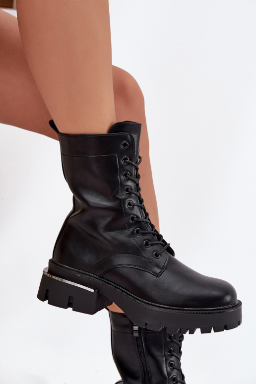Arbeitsstiefeletten Feminin Klocke schZuarze Farbe Alviora Arbeitsstiefeletten Feminin Klocke schZuarze Farbe Alviora