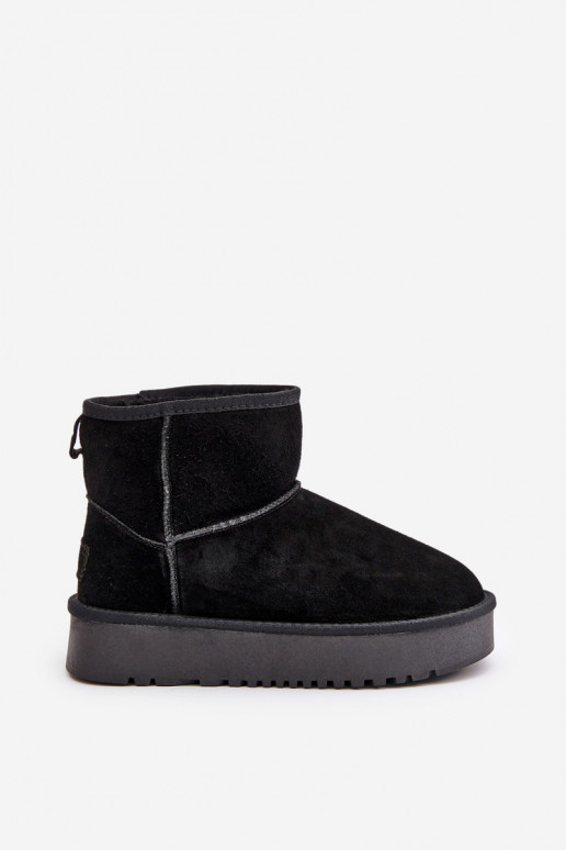 Haut aus INildleder Schneestiefel mit einer Plattform INegen Kubo schZuarze Farbe Rianaella Haut aus INildleder Schneestiefel mit einer Plattform INegen Kubo schZuarze Farbe Rianaella