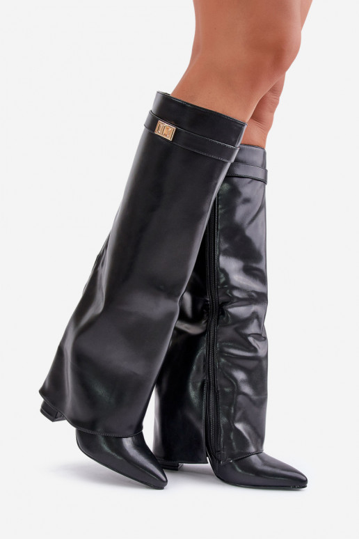 bottes pour femmes Eko PeauDANSyÀiniętą CholeÀką avec des talons couleur noire Avamora bottes pour femmes Eko PeauDANSyÀiniętą CholeÀką avec des talons couleur noire Avamora