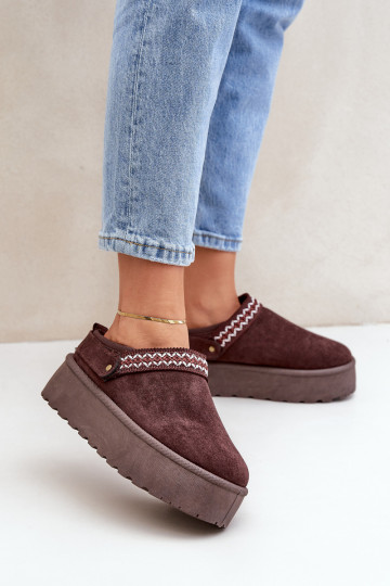 Bottes de neige Avec des décorations Haftem CzekoladoÀe Selithria 2