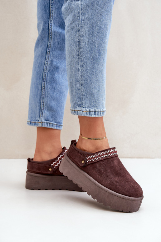 Bottes de neige Avec des décorations Haftem CzekoladoÀe Selithria