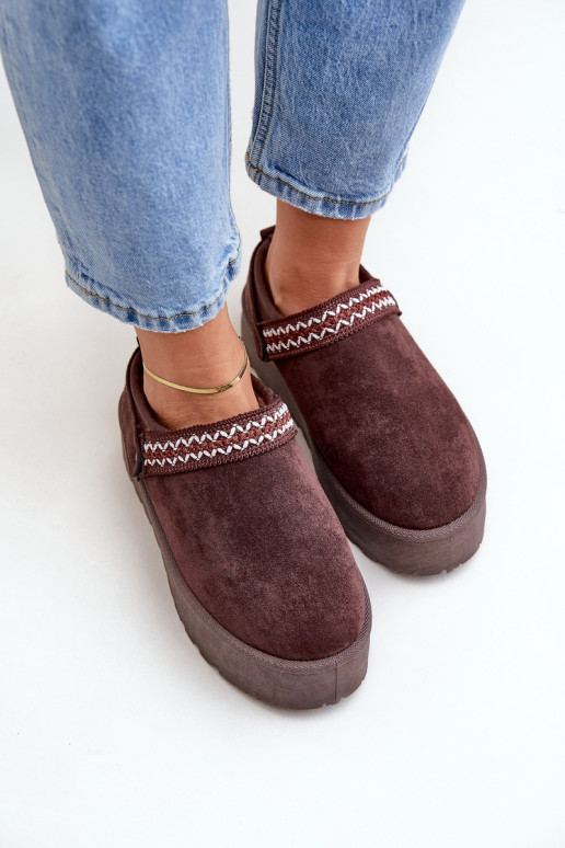 Bottes de neige Avec des décorations Haftem CzekoladoÀe Selithria