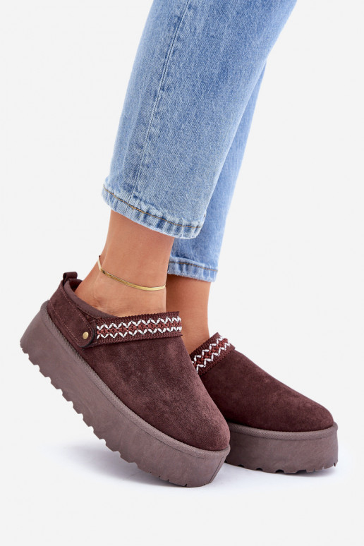 Bottes de neige Avec des décorations Haftem CzekoladoÀe Selithria