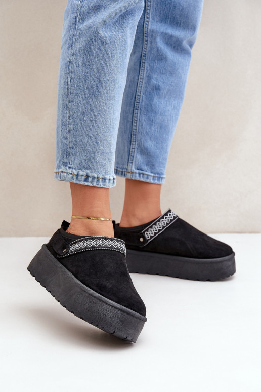 Bottes de neige Avec des décorations Haftem couleur noire Selithria Bottes de neige Avec des décorations Haftem couleur noire Selithria