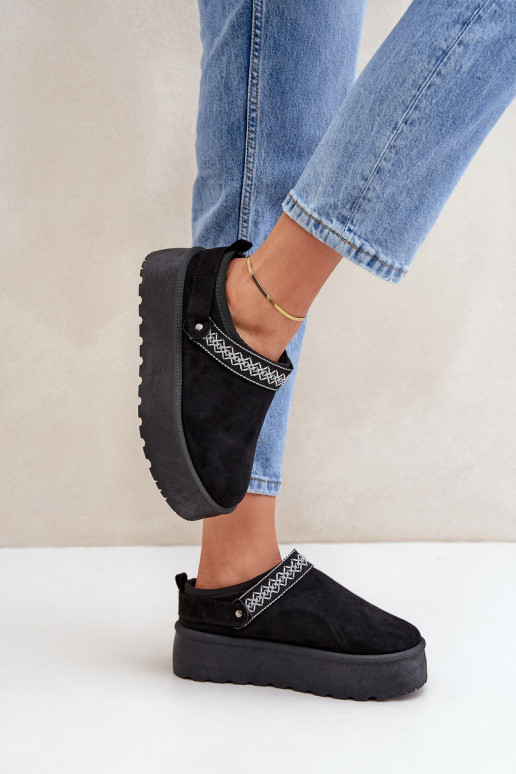 Bottes de neige Avec des décorations Haftem couleur noire Selithria Bottes de neige Avec des décorations Haftem couleur noire Selithria