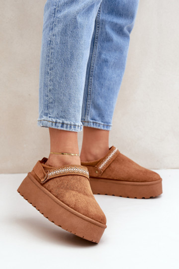 Bottes de neige Avec des décorations Haftem marron Selithria 2