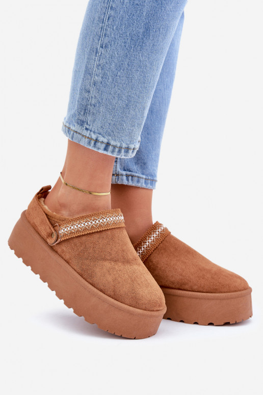 Bottes de neige Avec des décorations Haftem marron Selithria