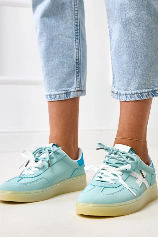 Eriksen Blaue Sneakers mit Plateau... Eriksen Blaue Sneakers mit Plateau...