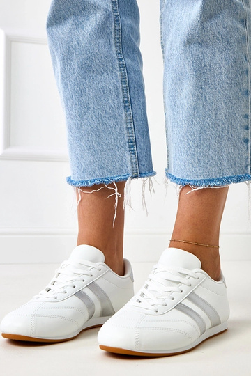 Witte tennissneakers met...