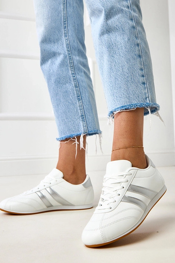 Witte tennissneakers met... 2