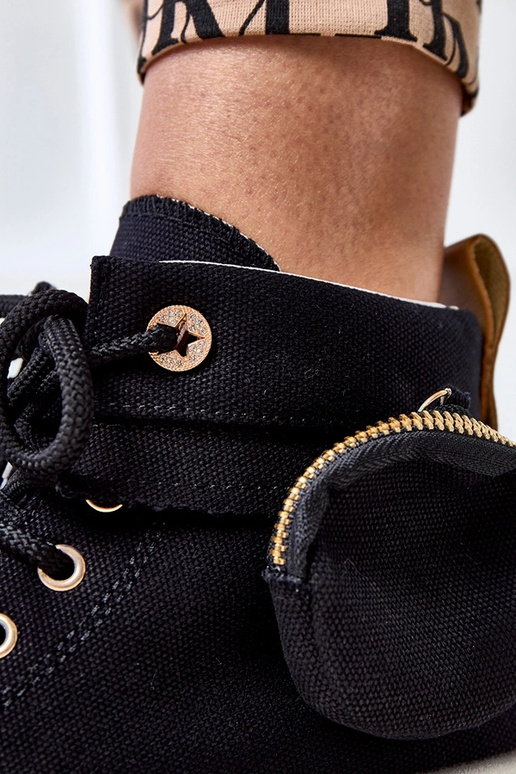 Yaren Schwarze High-Top Sneakers mit... Yaren Schwarze High-Top Sneakers mit...