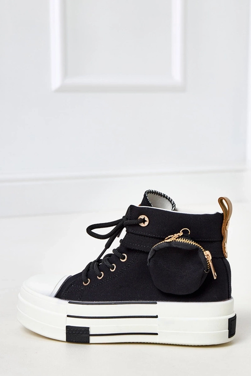 Yaren Schwarze High-Top Sneakers mit... Yaren Schwarze High-Top Sneakers mit...