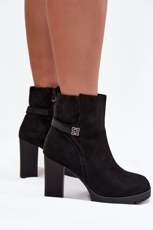 opInarmen Dameslaarzen met versierde hakken zInart Zayna