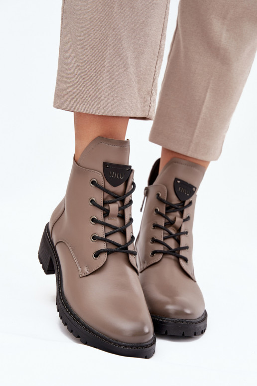 opInarmen Dameslaarzen Op Klok Vinceza 58609 grijs