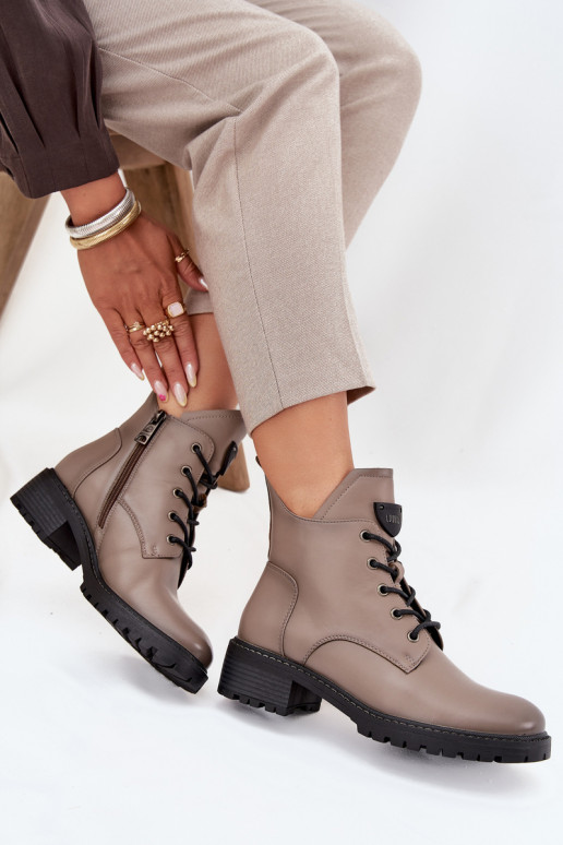 opInarmen Dameslaarzen Op Klok Vinceza 58609 grijs