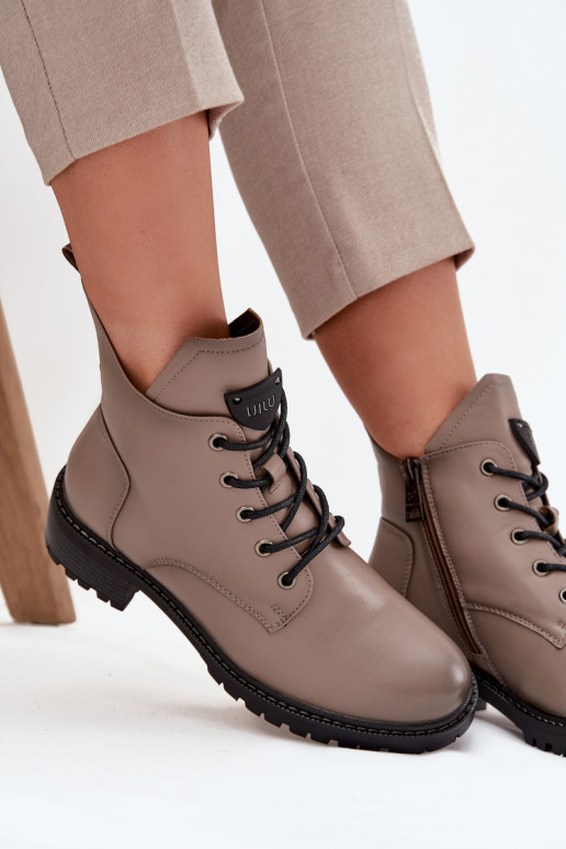 réchauffer Bottes pour femmes Klocke Vinceza 58609 couleur grise