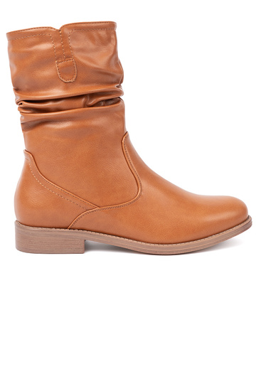 KomfortoÀe chaussures karmeloÀe z marszczeniami 2