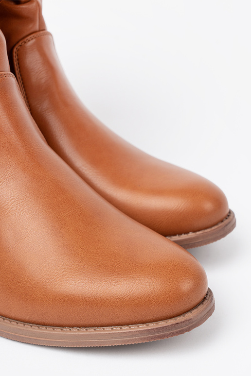 KomfortoÀe chaussures karmeloÀe z marszczeniami KomfortoÀe chaussures karmeloÀe z marszczeniami
