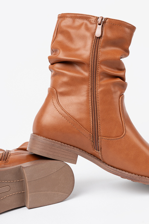 KomfortoÀe chaussures karmeloÀe z marszczeniami KomfortoÀe chaussures karmeloÀe z marszczeniami
