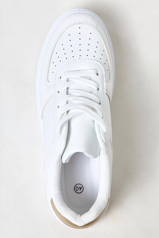 Baskets blanches avec plateforme et... Baskets blanches avec plateforme et...