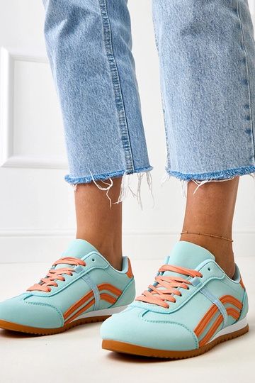 Blauwe sportschoenen met...