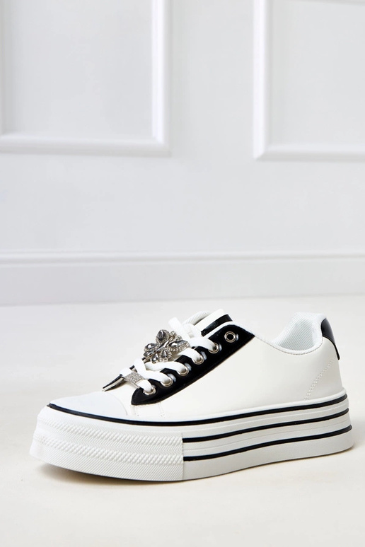 Baskets blanches avec plateforme... Baskets blanches avec plateforme...