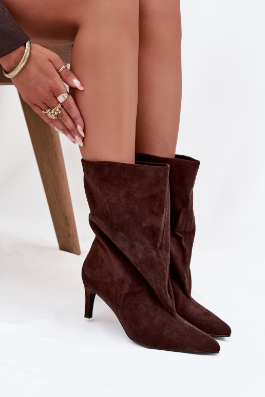 Persistent model Dameslaarzen met dunne hakken CzekoladoIne Solvienne Persistent model Dameslaarzen met dunne hakken CzekoladoIne Solvienne