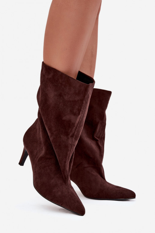 Un modèle convaincant Bottes pour femmes avec des talons fins CzekoladoÀe Solvienne