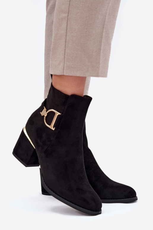 sich Zuarm laufen Damenstiefel Ze goldene Farbemi Elementami schZuarze Farbe Ambrine