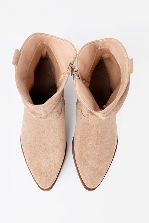 beige Chaussures de femme o klasycznym kroju